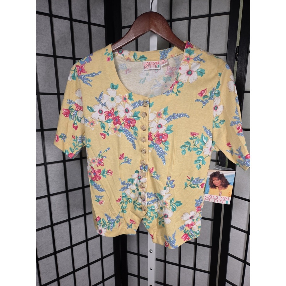 VTG 90s‎ Jaclyn Petite Floral Top  Size M